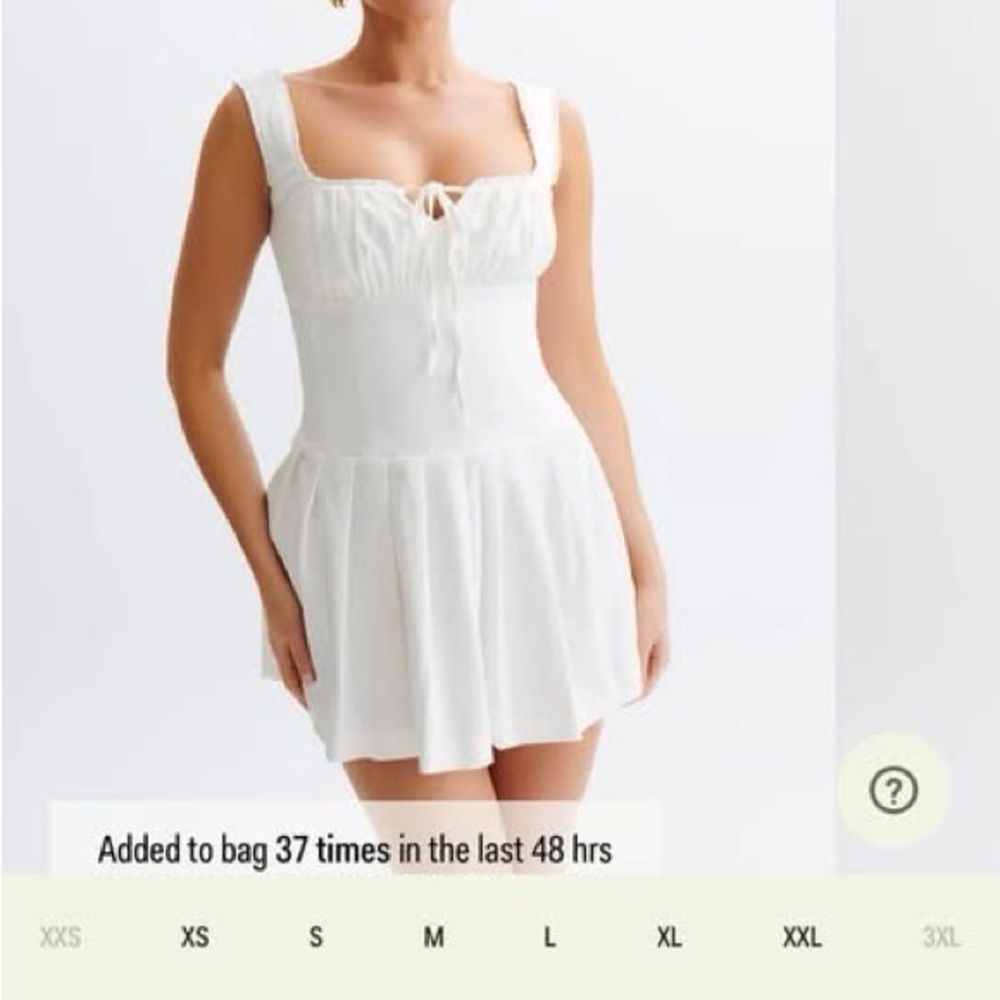 White Sleeveless Mini Dress
